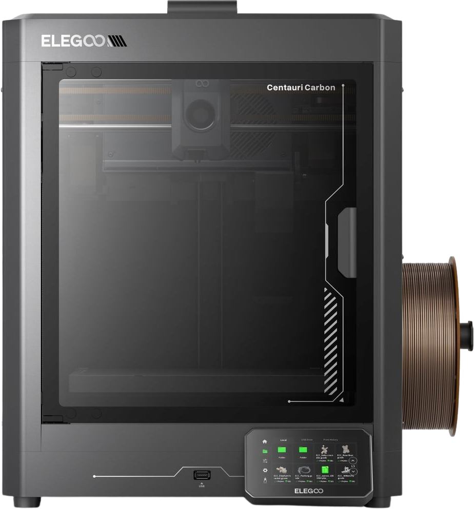 Elegoo Centauri Carbon 3D Drucker Mit CoreXY Antrieb Und Geschlossener Kammer Für Kohlenstofffaserfähige Drucke